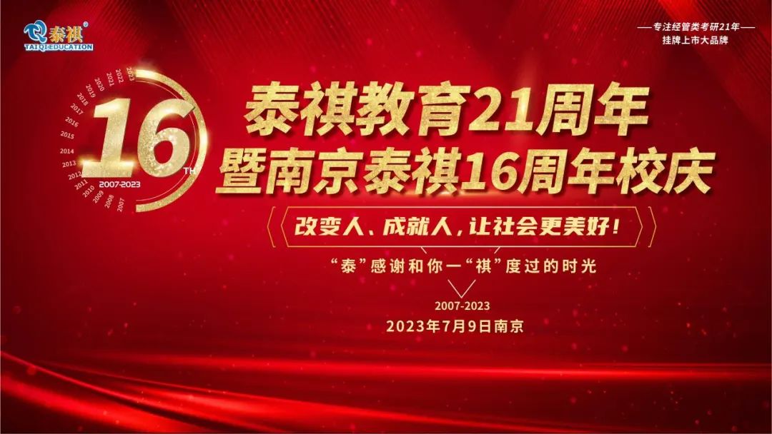 熱烈祝賀泰祺教育21周年暨南京泰祺16周年校慶慶典圓滿舉行！